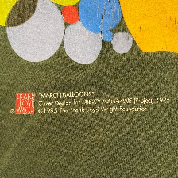 Vintage FRANK LLOYD WRIGHT “March Balloons” Shirt - Picture 3 of 6